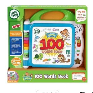 LeapFrog 100 Words Book - Green, White, and Blue